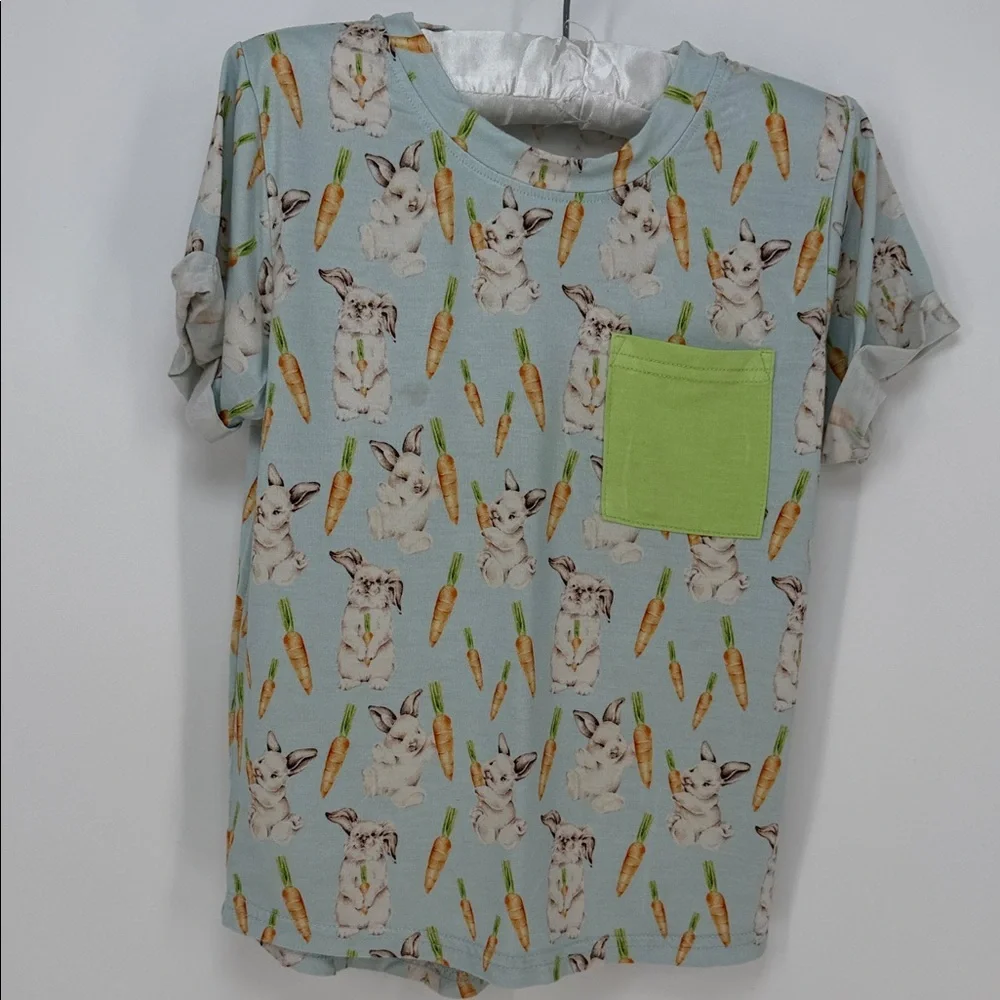 Lev Baby Tee Pete Tshirt  and Lime Pocket - 2/3T